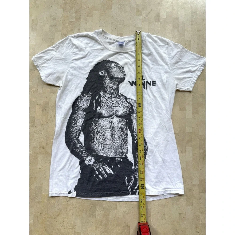 Lil Wayne Weezy Rap Hip Hop Tee T Shirt Size Medium Y2K Band Tee Gildan - Picture 5 of 7